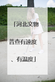 河北文物普查有速度、有温度