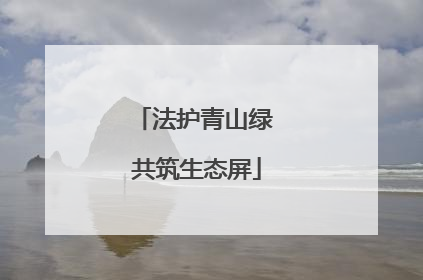 法护青山绿 共筑生态屏