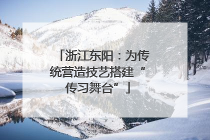 浙江东阳：为传统营造技艺搭建“传习舞台”