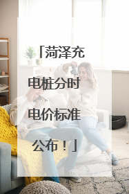 菏泽充电桩分时电价标准公布！