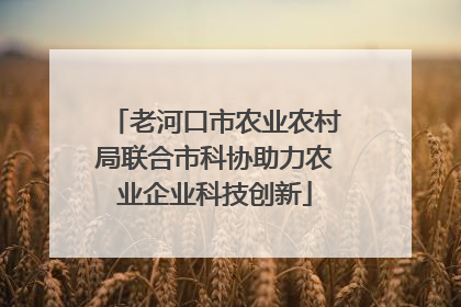 老河口市农业农村局联合市科协助力农业企业科技创新