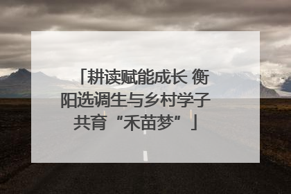 耕读赋能成长 衡阳选调生与乡村学子共育“禾苗梦”