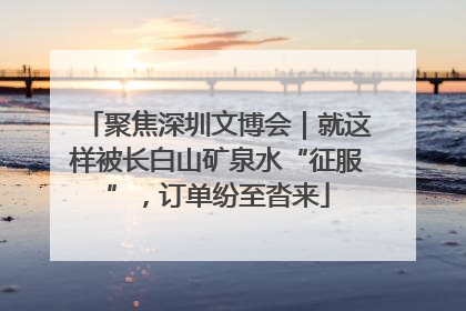 聚焦深圳文博会｜就这样被长白山矿泉水“征服”，订单纷至沓来