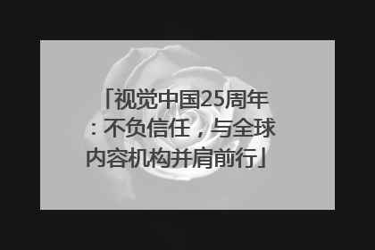 视觉中国25周年：不负信任，与全球内容机构并肩前行