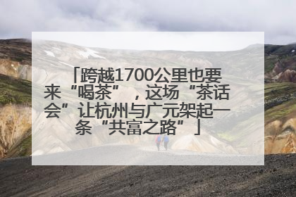 跨越1700公里也要来“喝茶”，这场“茶话会”让杭州与广元架起一条“共富之路”
