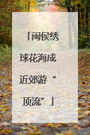 闽侯绣球花海成近郊游“顶流”