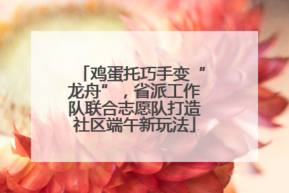 鸡蛋托巧手变“龙舟”，省派工作队联合志愿队打造社区端午新玩法