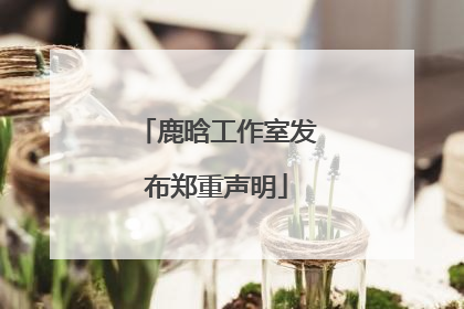 鹿晗工作室发布郑重声明