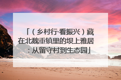 （乡村行·看振兴）藏在北魏重镇里的坝上雅居：从留守村到生态园