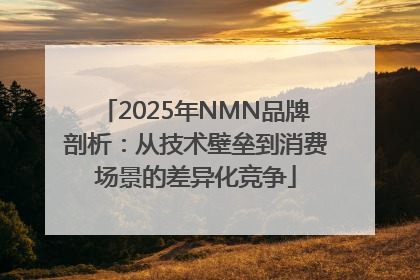 2025年NMN品牌剖析：从技术壁垒到消费场景的差异化竞争