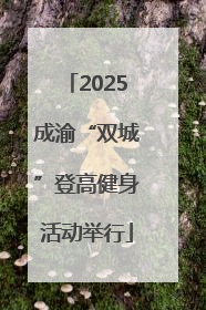 2025成渝“双城”登高健身活动举行