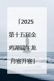 2025第十五届金鸡湖端午龙舟赛开赛