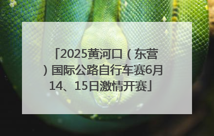 2025黄河口（东营）国际公路自行车赛6月14、15日激情开赛