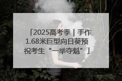 2025高考季｜手作1.68米巨型向日葵预祝考生“一举夺魁”