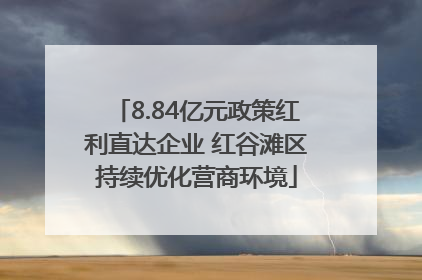 8.84亿元政策红利直达企业 红谷滩区持续优化营商环境