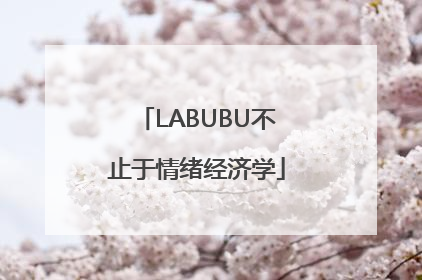 LABUBU不止于情绪经济学